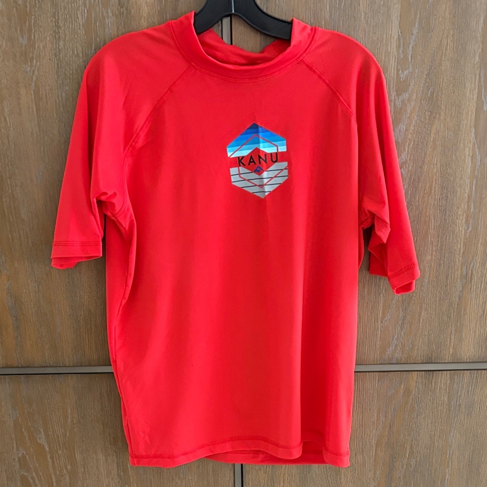 Kanu Surf Men's Vibrant Red Short Sleeve Tee